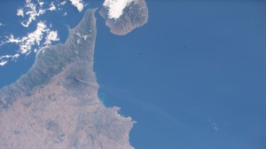 Sicily, the largest Mediterranean island and one of 20 regions of Italy, is photographed from the International Space Station as it orbited 258 miles above.