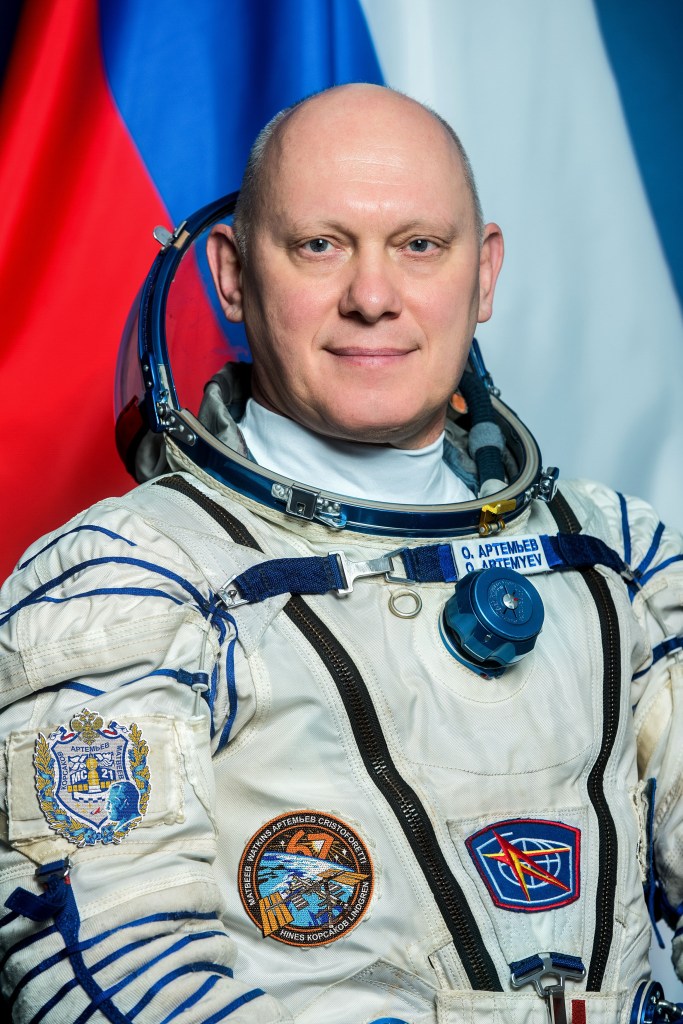 Official portrait of Roscosmos cosmonaut and Soyuz MS-21 Commander Oleg Artemyev. Credit: Andrey Shelepin