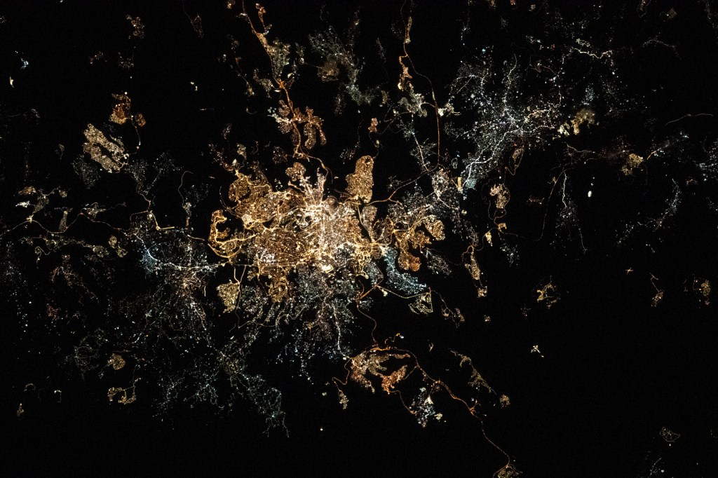 The city lights of Jerusalem, Israel, were pictured by UAE (United Arab Emirates) astronaut and Expedition 69 Flight Engineer Sultan Alneyadi from the International Space Station as it orbited 259 miles above.