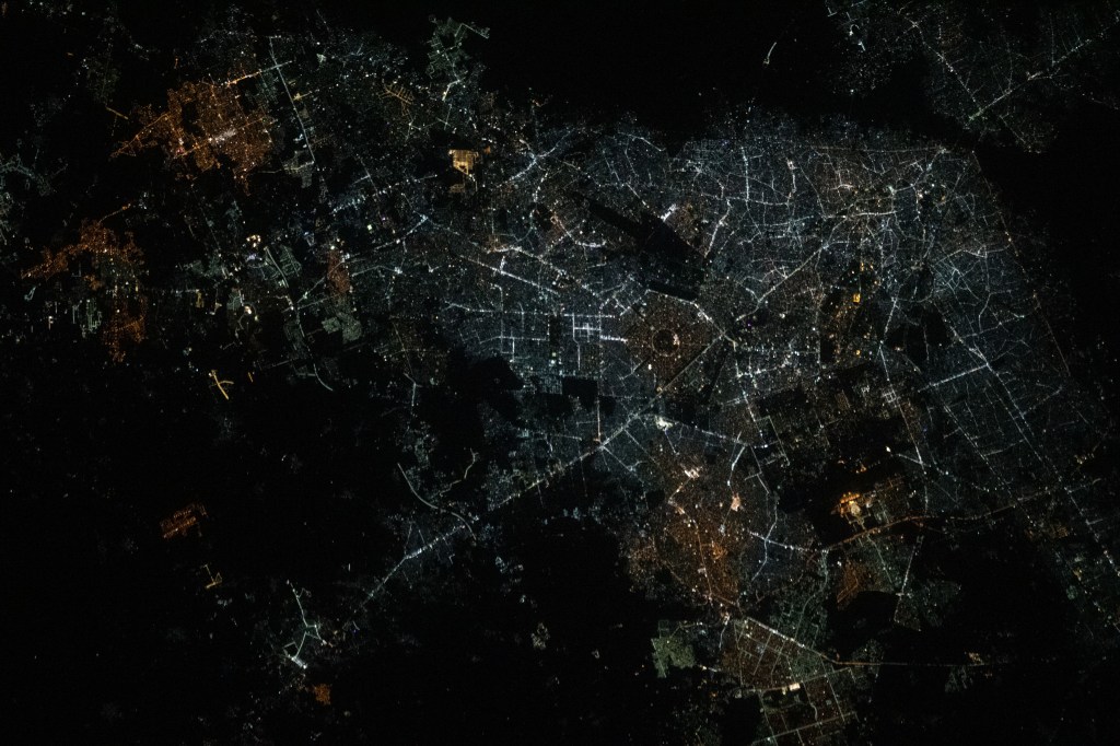The city lights of Lahore, Pakistan's second largest city, were pictured by UAE (United Arab Emirates) astronaut and Expedition 69 Flight Engineer Sultan Alneyadi from the International Space Station as it orbited 259 miles above.