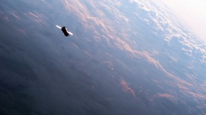 The ISS Progress 79 resupply ship from Roscosmos is pictured 260 miles above the Pacific Ocean after undocking from the Zvezda service module's rear port and departing the vicinity the International Space Station.