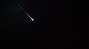 The ISS Progress 79 resupply ship from Roscosmos leaves a plasma trail as it reenters Earth's atmosphere for a fiery, but safe demise above the Pacific Ocean.