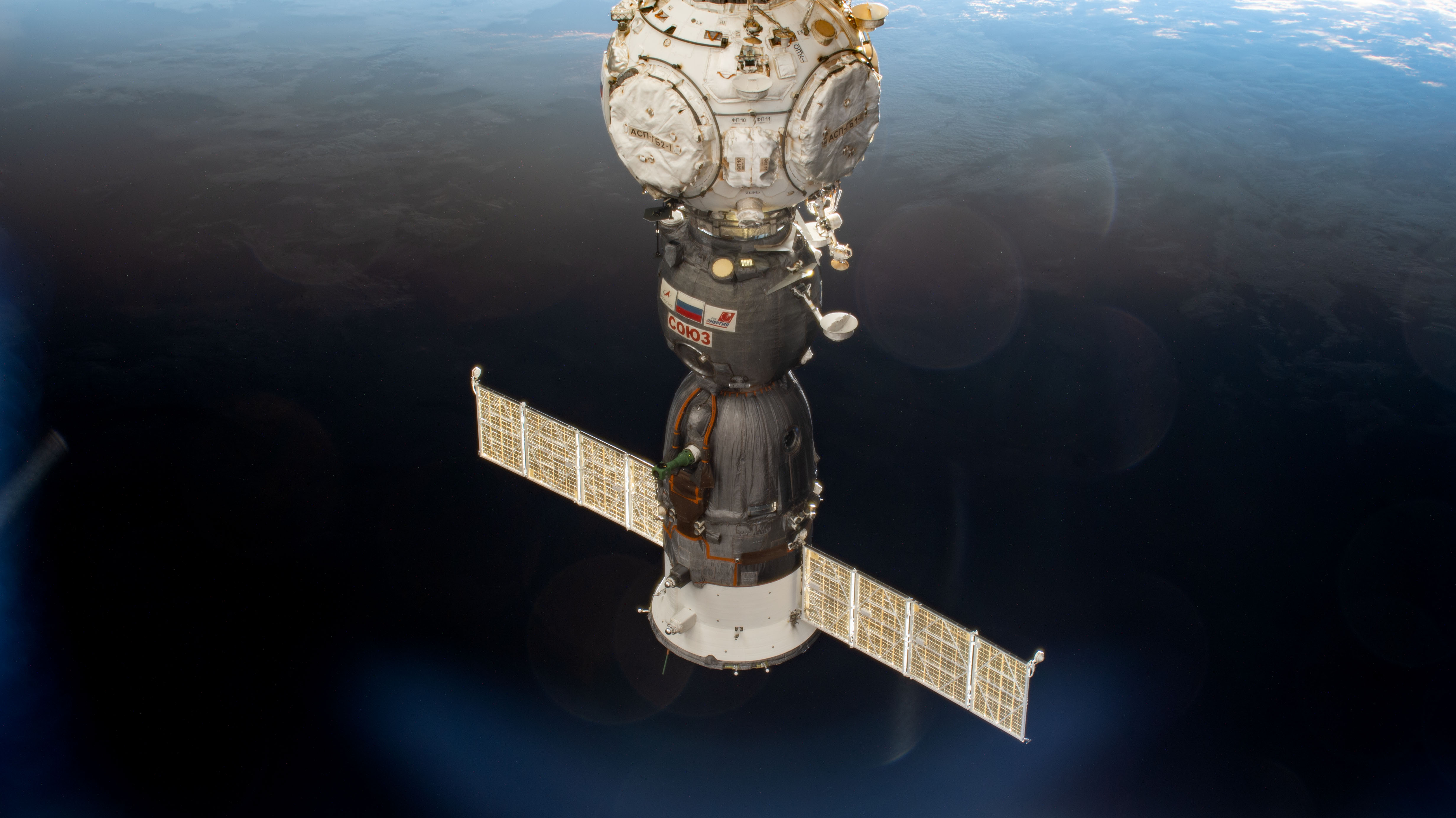 The Soyuz MS-23 crew ship is docked to the International Space Station's Prichal docking module after undocking and moving earlier from the Poisk module. Aboard the MS-23 during the 37-minute relocation maneuver were, NASA astronaut Frank Rubio with Roscosmos cosmonauts Sergey Prokopyev and Dmitri Petelin.