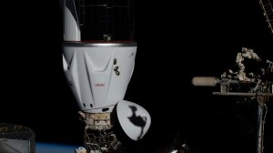 The SpaceX Dragon Endurance spacecraft is pictured docked to the Harmony module's space-facing port on the International Space Station. Dragon docked on Aug. 27, 2023, with crew members Jasmin Moghbeli from NASA, Andreas Mogensen from ESA (European Space Agency), Satoshi Furukawa from JAXA (Japan Aerospace Exploration Agency), and Konstantin Borisov from Roscosmos to begin a six-month space research mission.