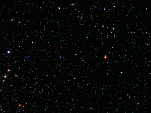 A Gif That shows a black sky with stars, then a pink and purple, and then a hazy pink overlay.