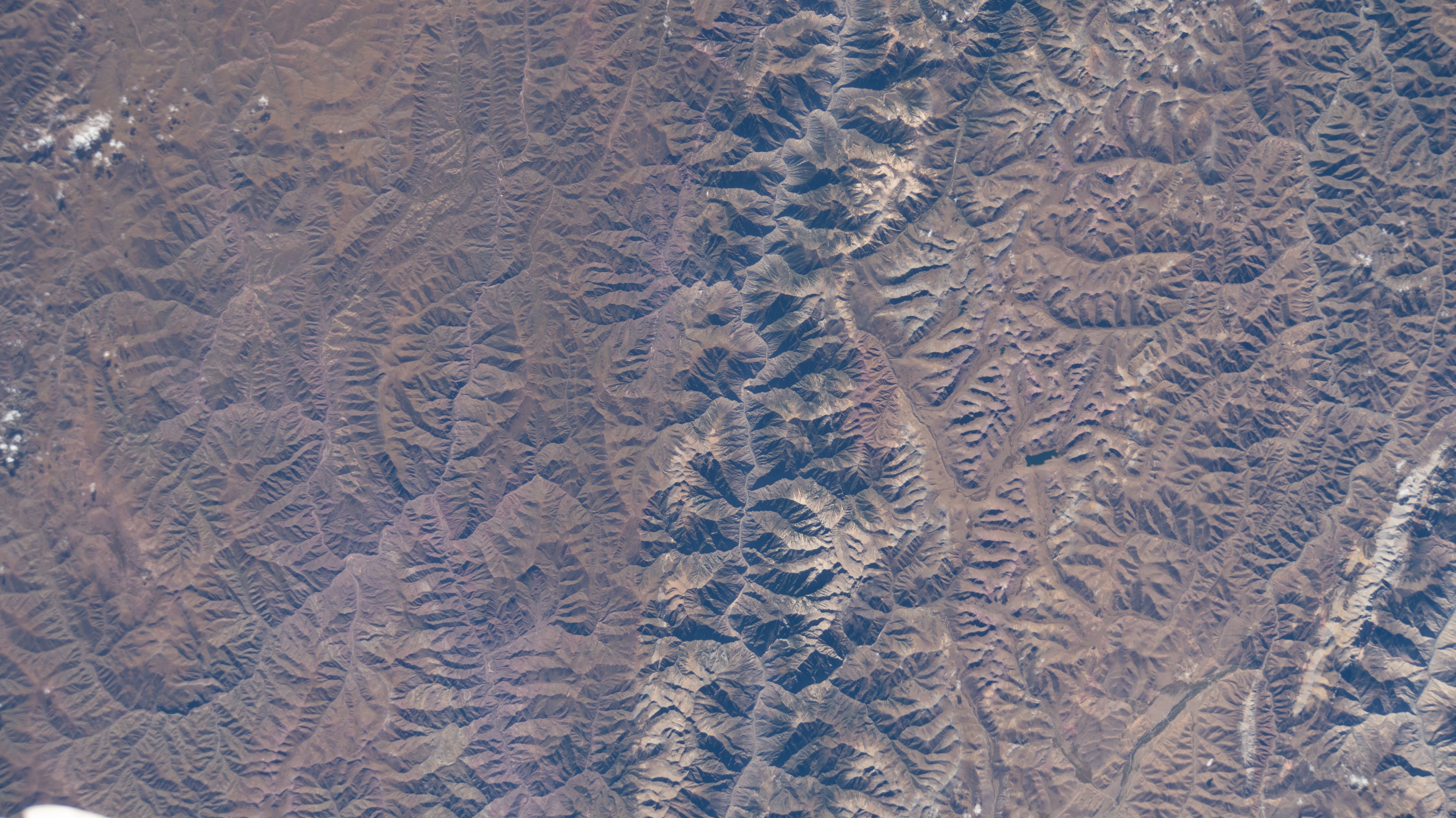 The International Space Station was orbiting above China, near India's Dibang Wildlife Sanctuary, when this photograph was taken.