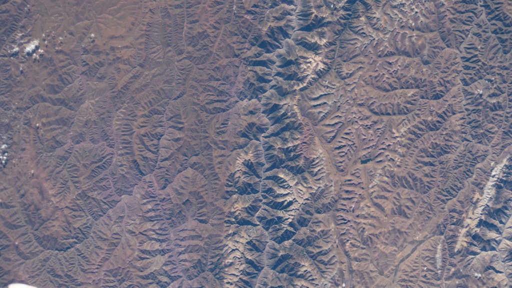 The International Space Station was orbiting above China, near India's Dibang Wildlife Sanctuary, when this photograph was taken.