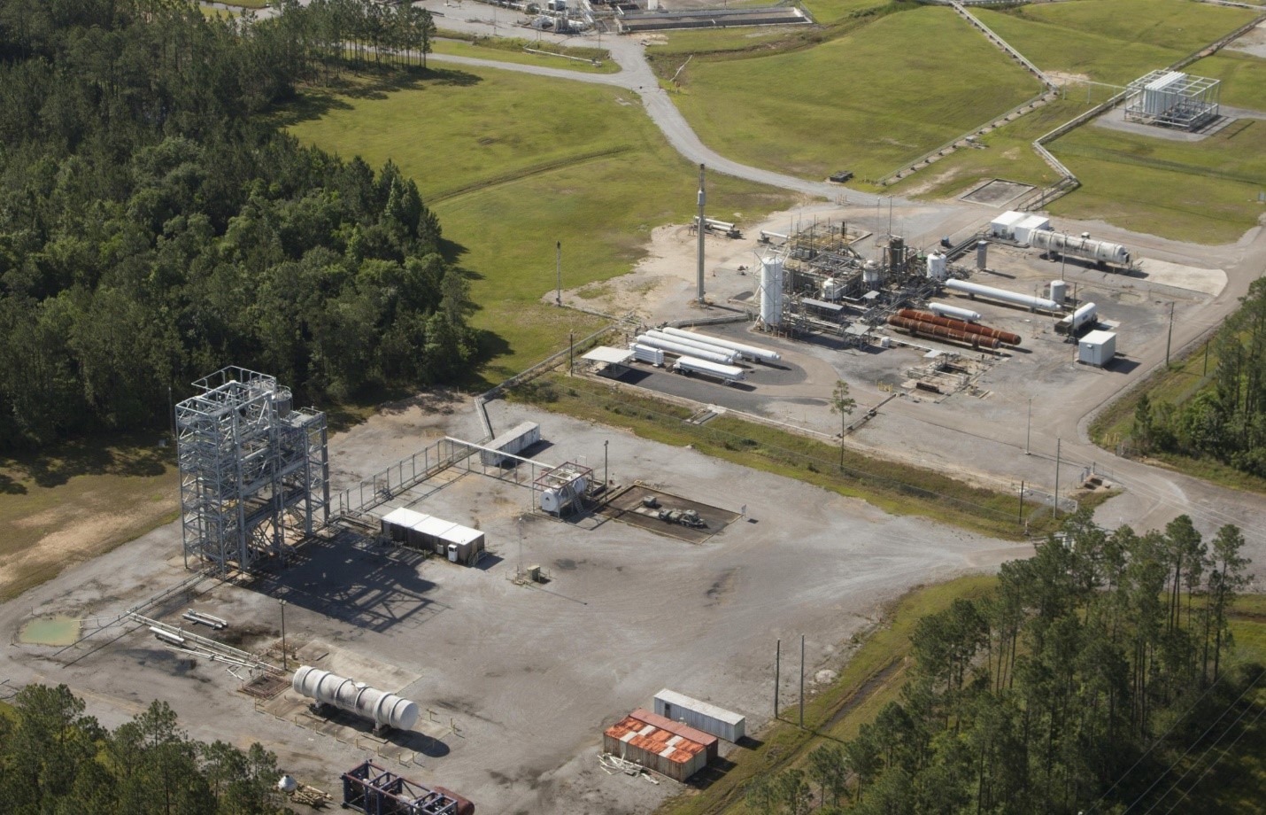 Aerial view of the E-2 Test Facility