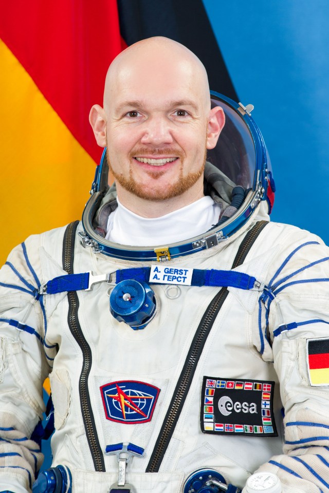European Space Agency (ESA) Astronaut Alexander Gerst is pictured in a Sokol launch and entry suit at the Gagarin Cosmonaut Training Center. Gerst launched to the International Space Station as an Expedition 56-57 crew member.