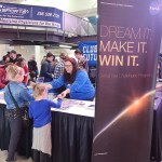 Marshall team member Savannah Bullard shares details of the Centennial Challenges Program with Space Night attendees.