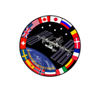 ISS surrounded by country flags