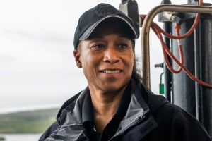NASA astronaut Jeanette Epps participates in a training at NASA’s Kennedy Space Center in Florida before she launches to the International Space Station as mission specialist of NASA’s SpaceX Crew-8 mission in February 2024.