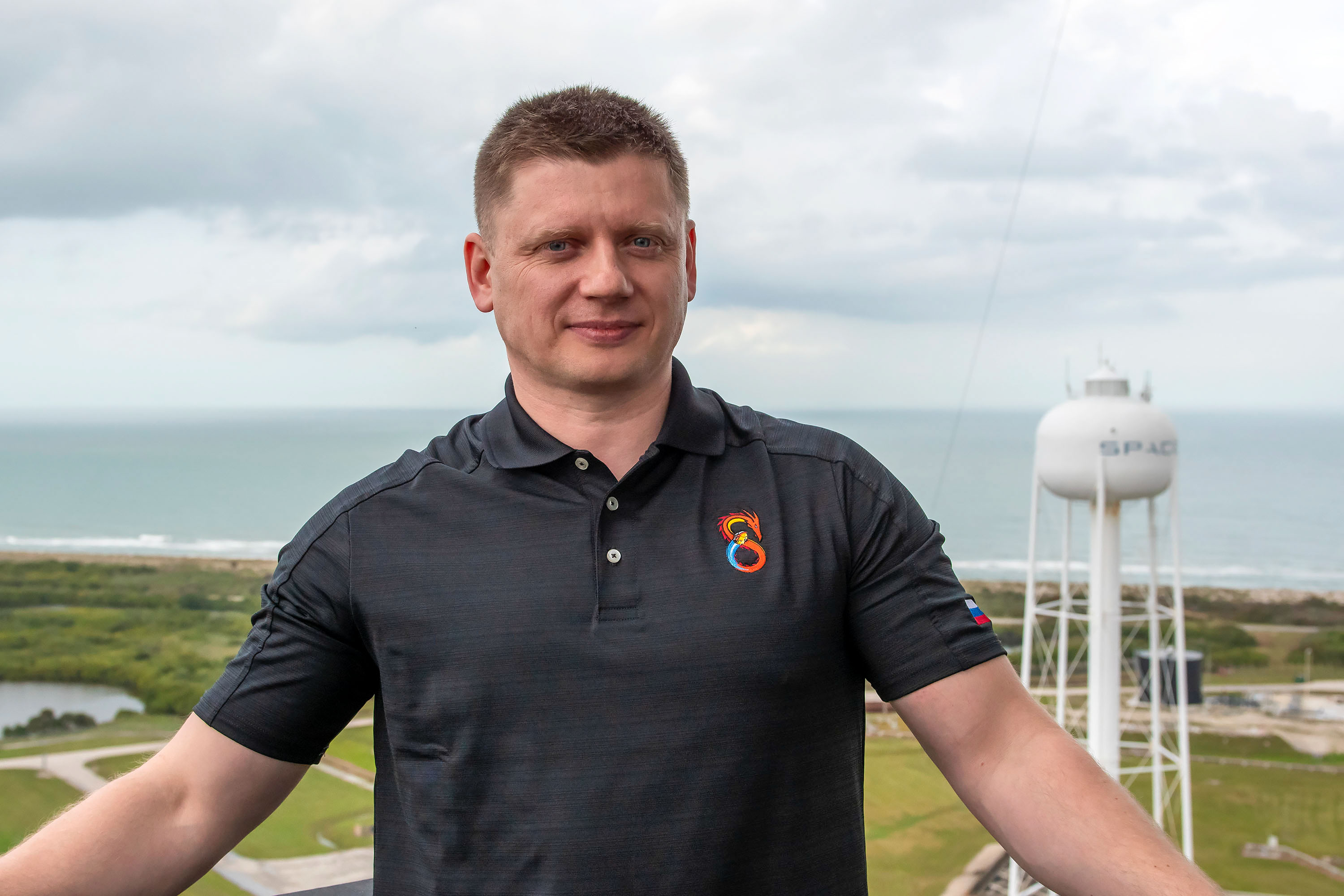 Roscosmos cosmonaut Alexander Grebenkin participates in a training at NASA’s Kennedy Space Center in Florida before he launches to the International Space Station as mission specialist of NASA’s SpaceX Crew-8 mission in February 2024.