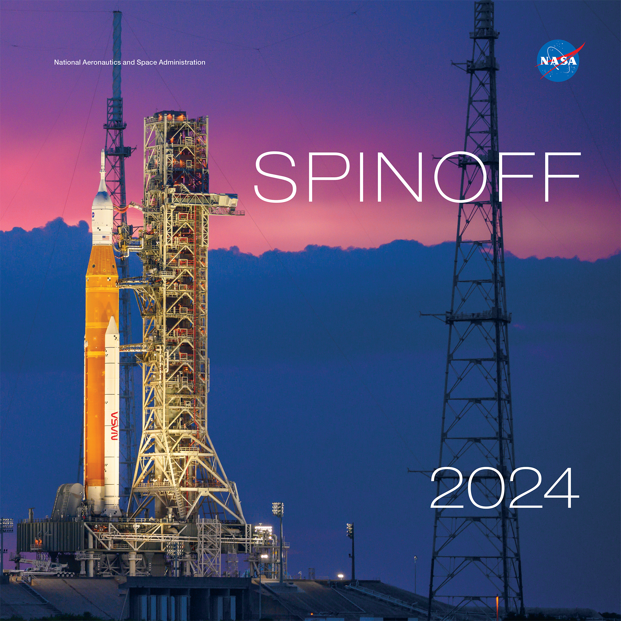 NASA’s Space Launch System (SLS) rocket, capped by the Orion spacecraft, sits on the mobile launcher at Launch Complex 39B at NASA’s Kennedy Space Center in Florida