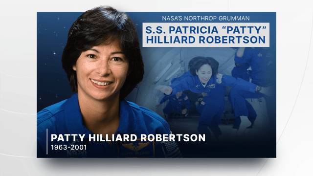 Patricia Robertson was selected as a NASA astronaut in 1998 and scheduled to fly to the International Space Station in 2002, before her untimely death in 2001 from injuries sustained in a private plane crash.