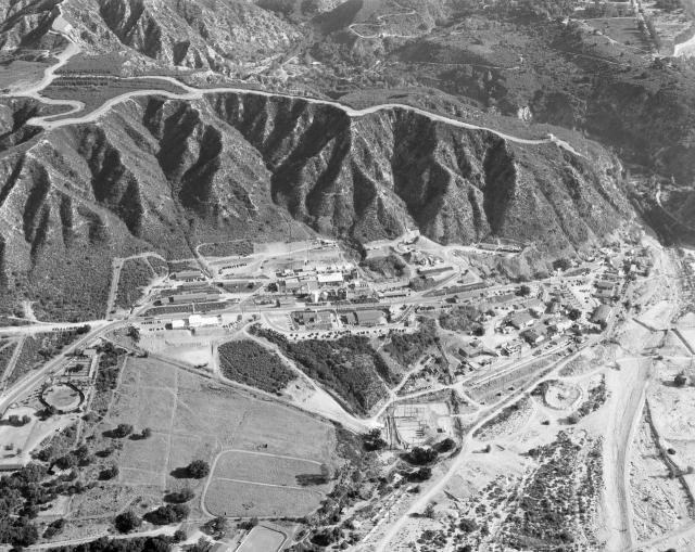 This aerial image of the Jet Propulsion Laboratory was taken in September 1950, when the lab's main patron was the U.S. Army.
