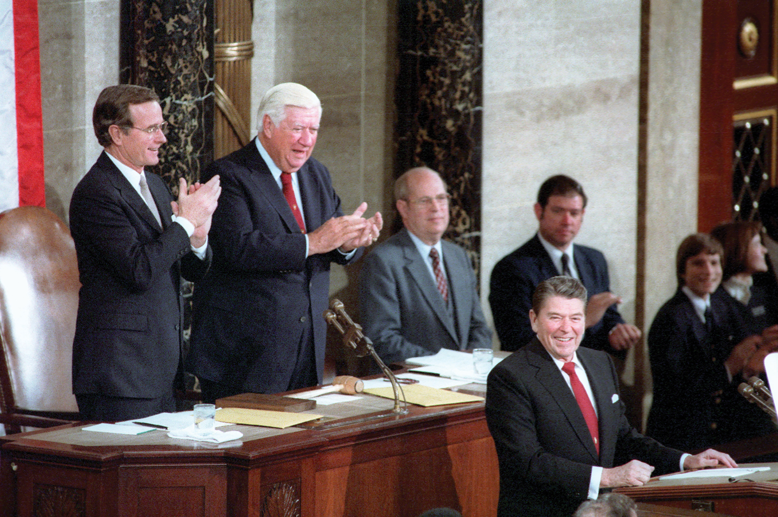 President Ronald W. Reagan during his 1984 State of the Union address to Congress