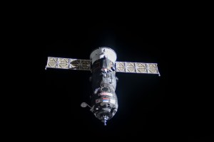 Russia's Progress 76 resupply ship, packed with nearly three tons of food, fuel and supplies, approaches the International Space Station where it would dock to the Pirs docking compartment.