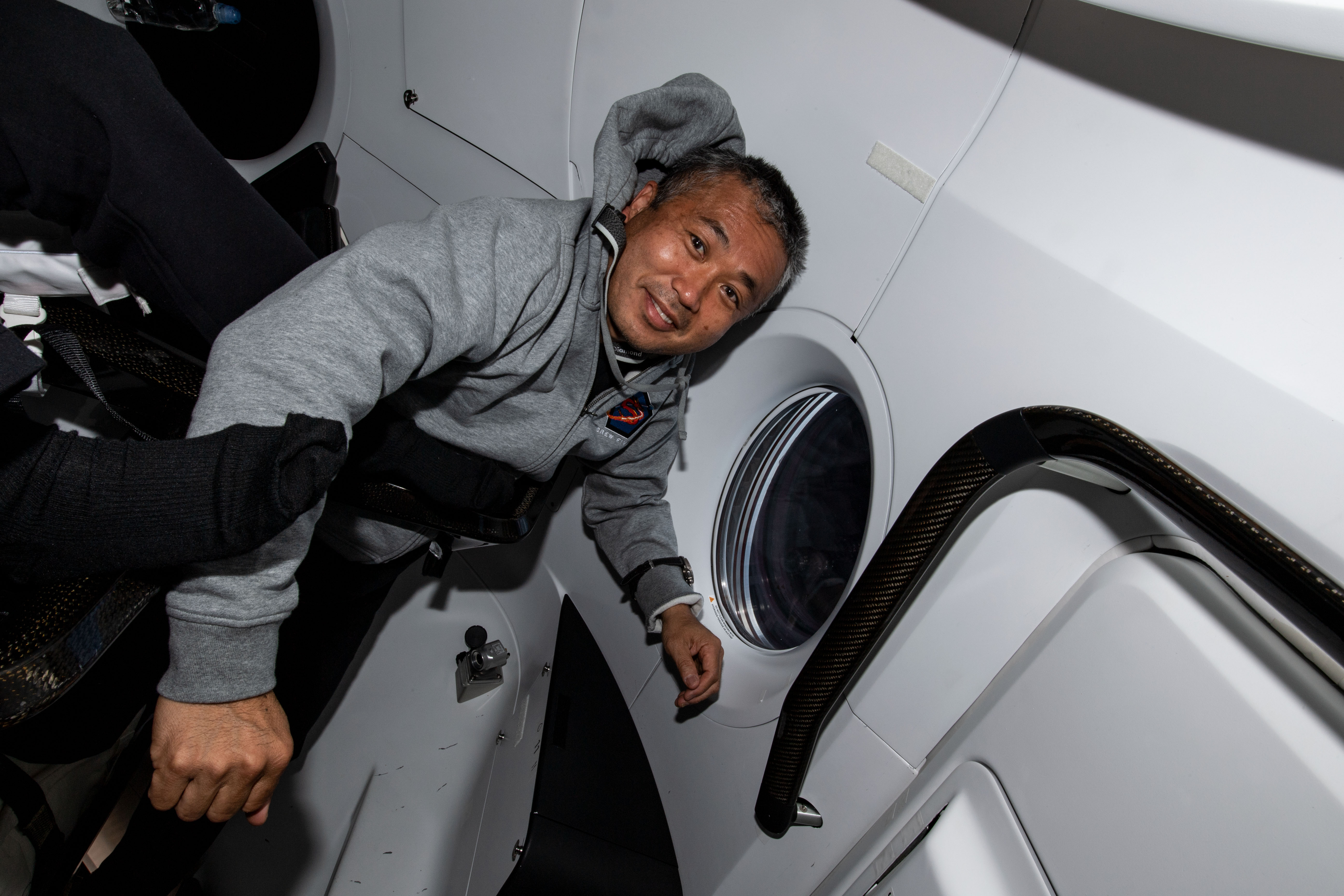 iss068e012288 (Oct. 6, 2022) --- SpaceX Crew-5 Mission Specialist Koichi Wakata of the Japan Aerospace Exploration Agency (JAXA) is pictured aboard...