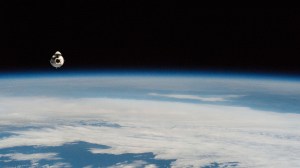 iss068e012625 (Oct. 6, 2022) --- The SpaceX Dragon Endurance crew ship, carrying four Crew-5 members, approaches the International Space Station 266 miles above the Indian Ocean southwest of Australia.