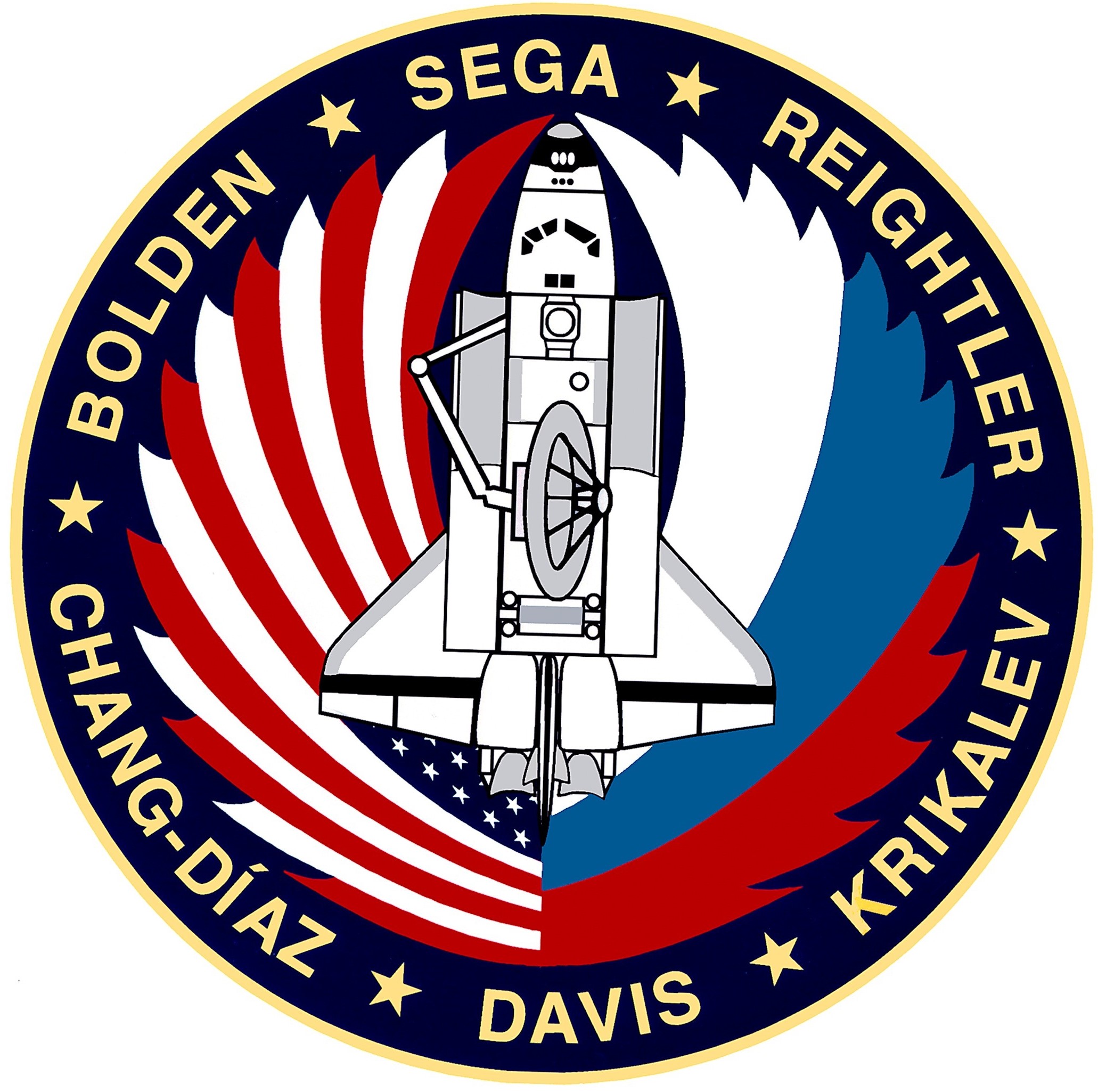 The STS-60 crew patch