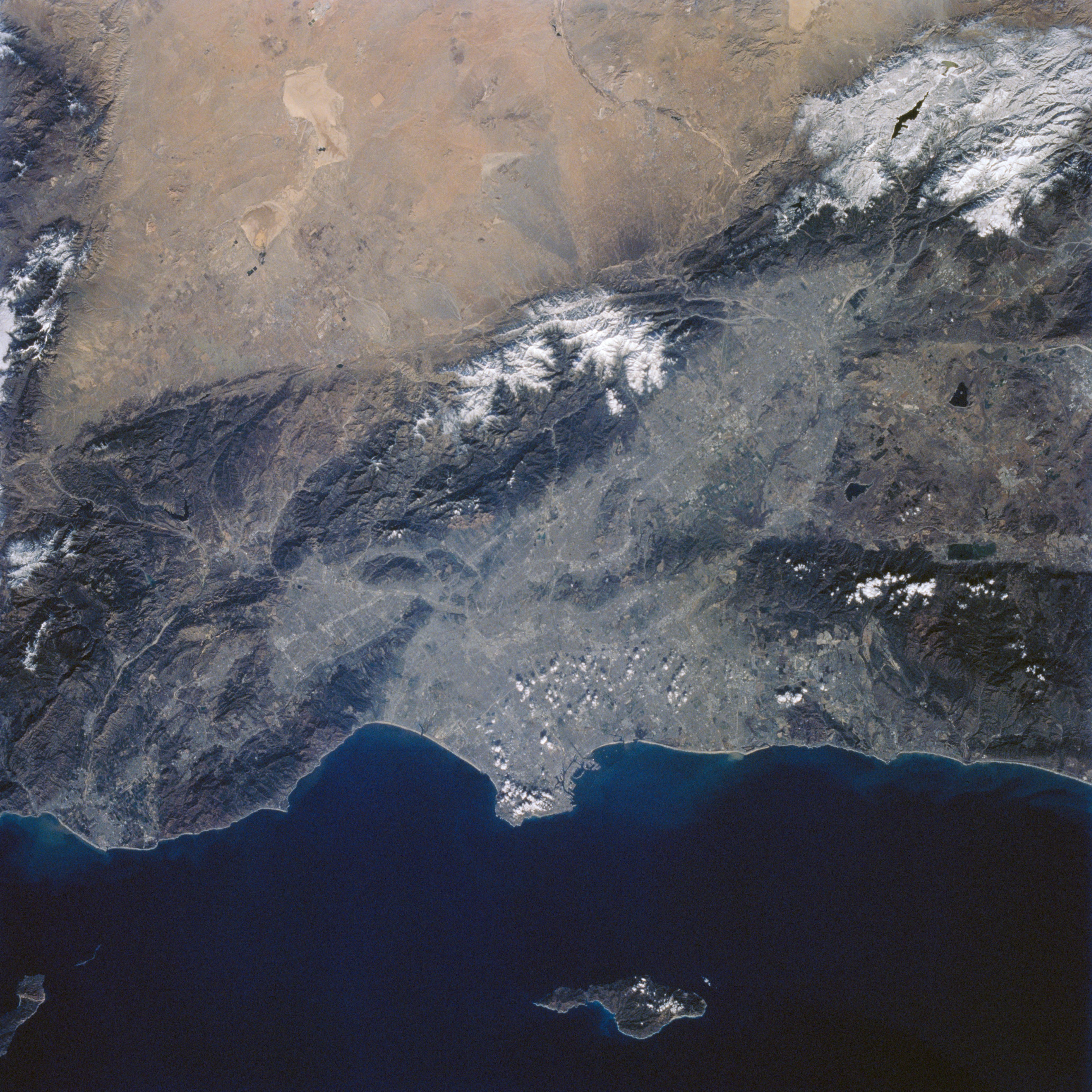 STS-60 Earth observation photographs of North American city Los Angeles