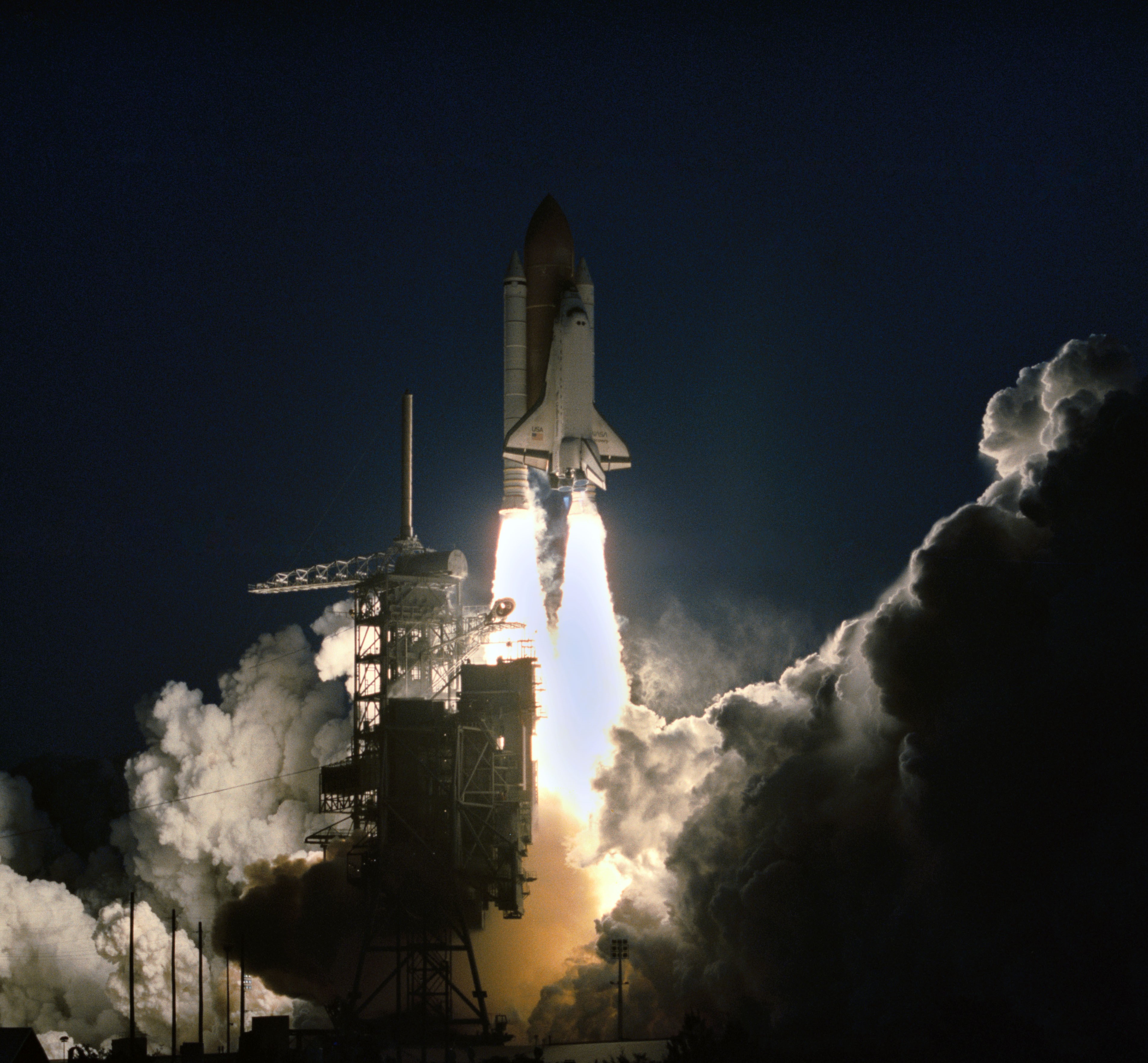 Liftoff of space shuttle Discovery to begin the STS-60 mission