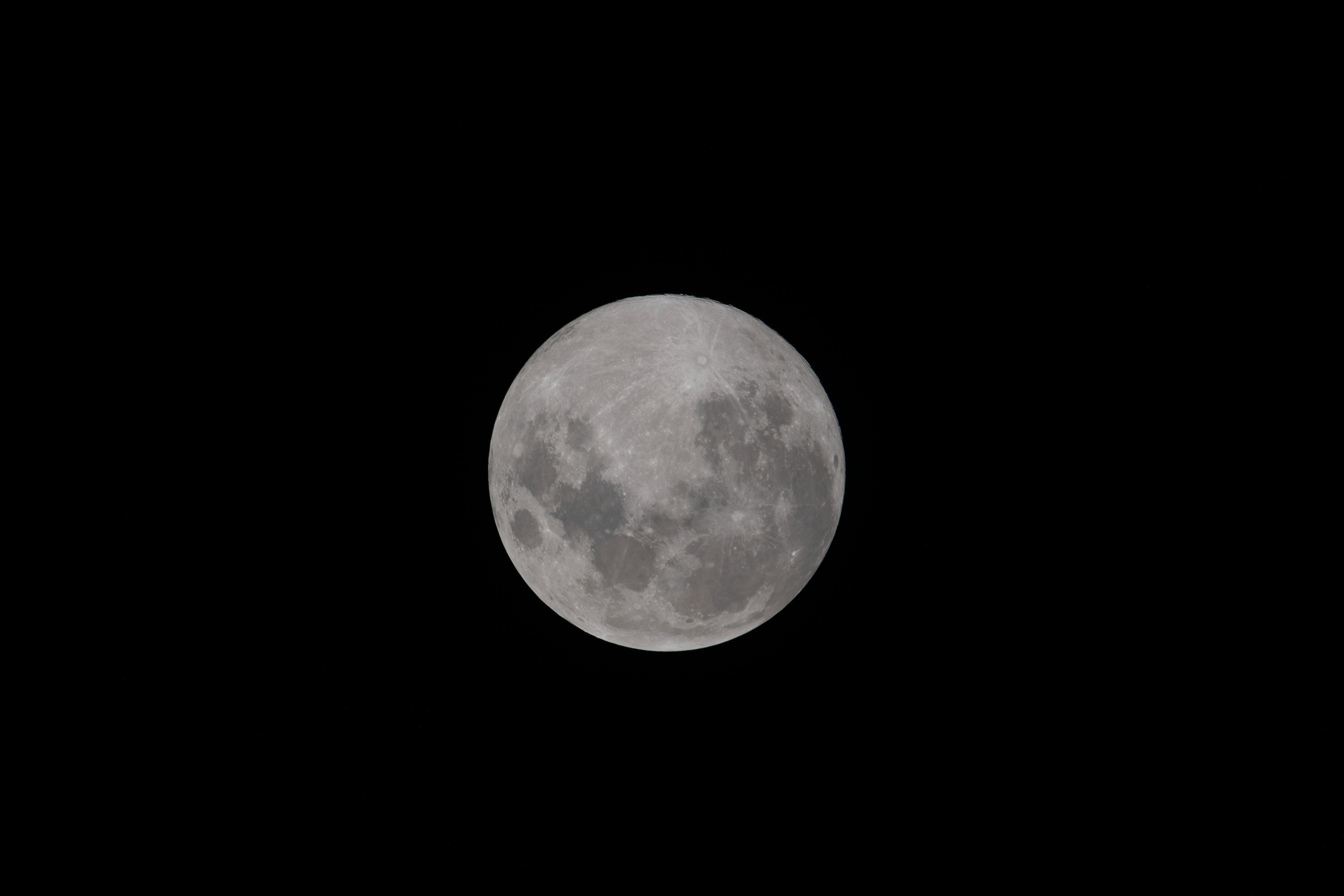 iss068e027781 (Dec. 7, 2022) --- The Moon is pictured the day before its Full Moon phase from the International Space Station as it orbited 269 miles above the southern Indian Ocean. At the time of this photograph the Orion vehicle on the Artemis I mission was 234,100 miles from Earth and 127,700 miles from the Moon, cruising at 820 miles per hour.