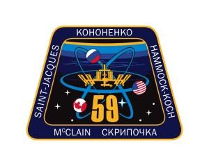 The official mission insignia for Expedition 59.