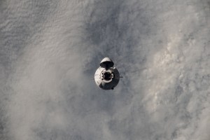 iss068e075526 (March 16, 2023) --- The SpaceX Dragon resupply ship approaches the International Space Station carrying more than 6,200 pounds of science experiments, crew supplies, and other cargo, to replenish the Expedition 68 crew. Both spacecraft were flying 273 miles above the southern Atlantic Ocean at the time of this photograph.
