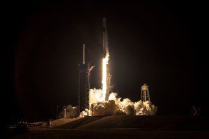 The SpaceX Falcon 9 rocket with the Dragon Freedom crew ship atop launches from the Kennedy Space Center in Floirda toward the International Space Station. The four SpaceX Crew-4 astronauts with Commander Kjell Lindgren, Pilot Robert Hines and Mission Specialists Jessica Watkins and Samantha Cristorforetti will live and work on the orbiting lab for four-and-a-half months. Credit: SpaceX