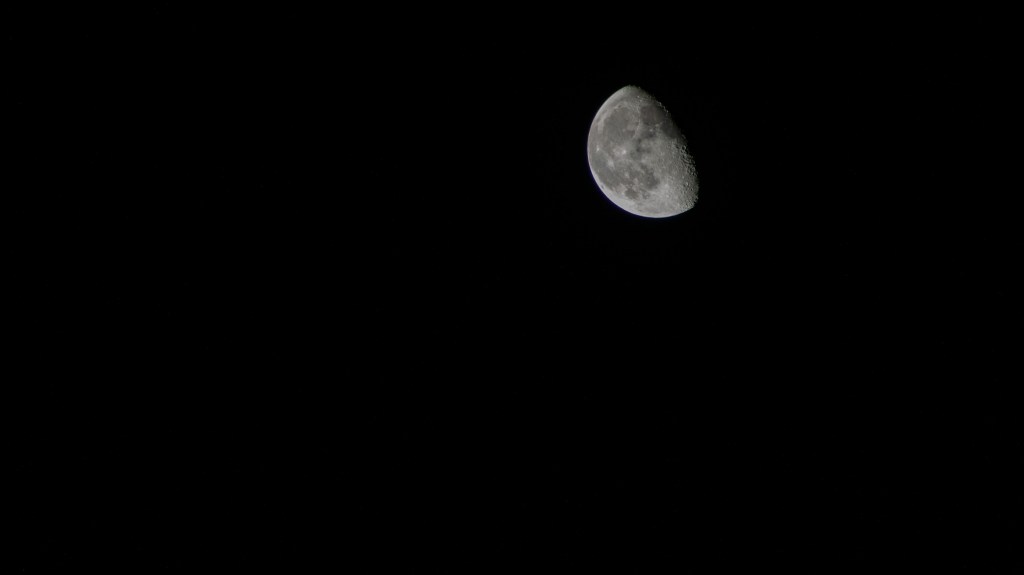 The waning gibbous Moon is pictured from the International Space Station as it orbited 263 miles above Asia.
