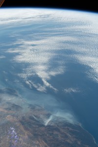 The wildfires in California north of the San Francisco Bay Area were photographed by Expedition 61 crewmember as the International Space Station orbited 254 miles above the Golden State.
