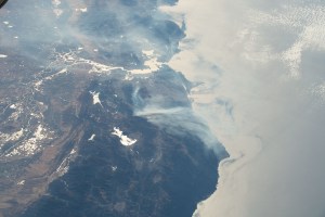 The wildfires in California north of the San Francisco Bay Area were photographed by Expedition 61 crewmember as the International Space Station orbited 254 miles above the Golden State.