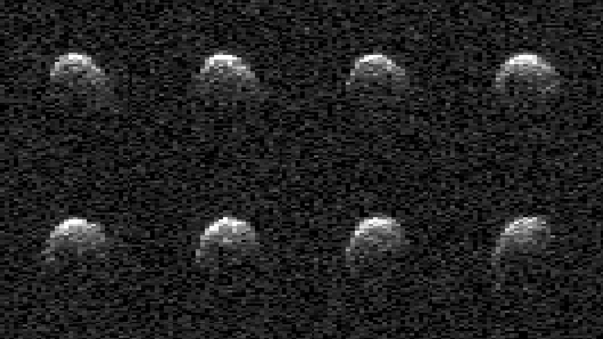 NASA’s Planetary Radar Images Slowly Spinning Asteroid