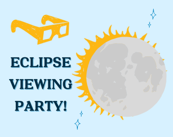 Eclipse viewing party graphic