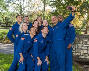 The 2021 astronaut candidate class pose for a selfie at Ellington Field near NASA’s Johnson Space Center in Houston following NASA's announcement on Dec. 6, 2021. Credit: NASA/Robert Markowitz