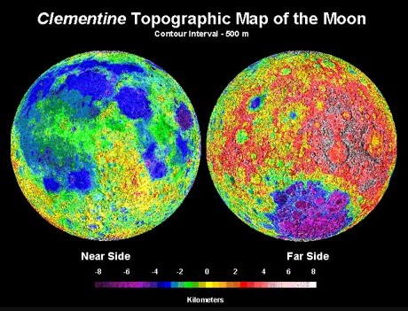 A global topographic map of the Moon based on Clementine data
