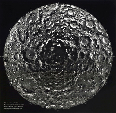 Composite image of the Moon’s south polar region