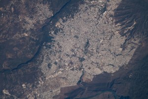 Tuxtla Gutiérrez, in the Mexican state of Chiapas and one of the fastest growing cities in the nation, is pictured from the International Space Station as it orbited 260 miles above.