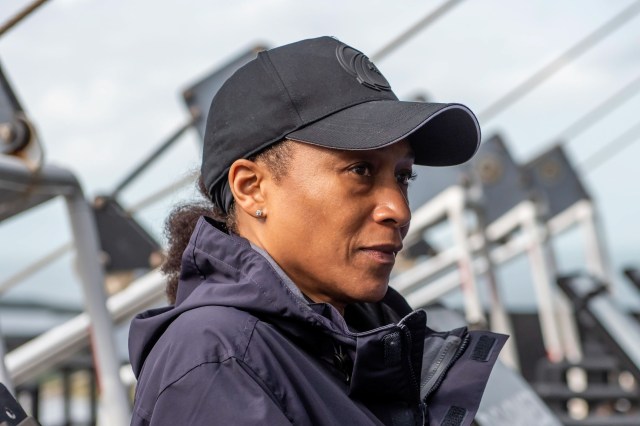 NASA astronaut Jeanette Epps participates in a training at NASA’s Kennedy Space Center in Florida before she launches to the International Space Station as mission specialist of NASA’s SpaceX Crew-8 mission in February 2024.