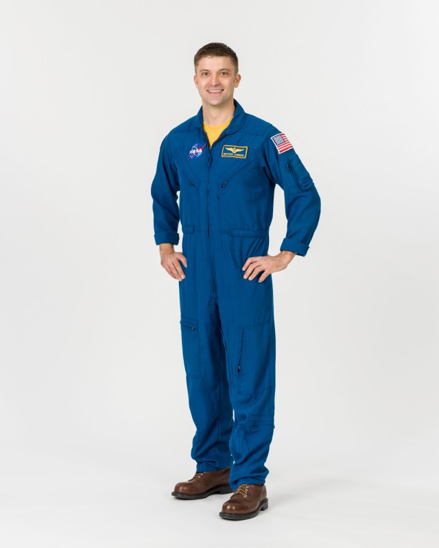 NASA astronaut and SpaceX Crew-8 Commander Matthew Dominick poses for a portrait at NASA's Johnson Space Center in Houston, Texas.