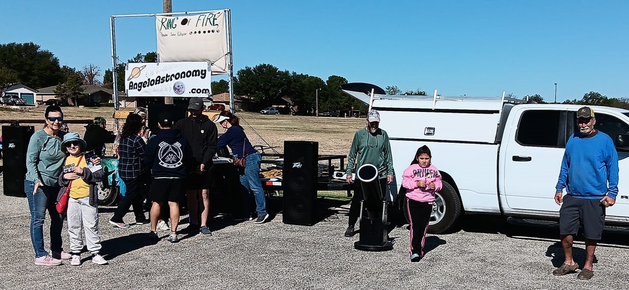 San Angelo Astronomy Association watching eclipse