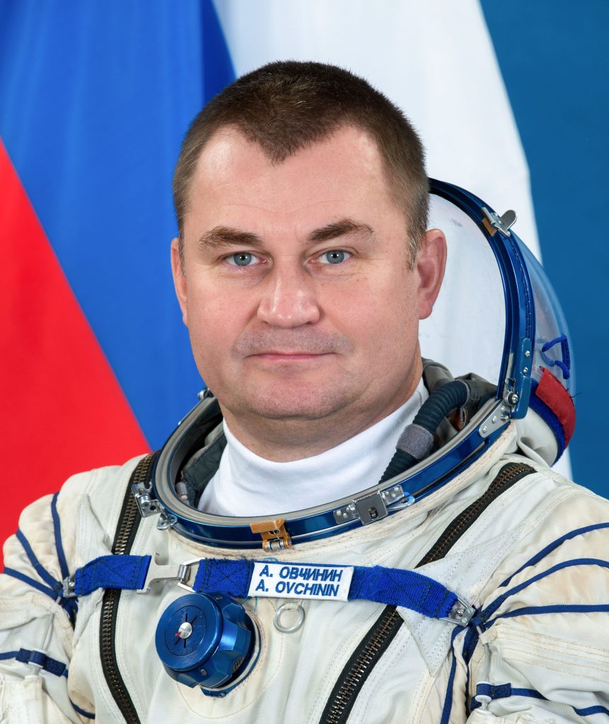 Roscosmos cosmonaut and Expedition 57-58 crew member Alexey Ovchinin is pictured in a Sokol launch and entry suit at the Gagarin Cosmonaut Training Center.
