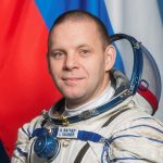 Roscosmos cosmonaut and backup Soyuz MS-25 Commander Ivan Vagner poses for a crew portrait at the Gagarin Cosmonaut Training Center.