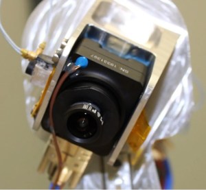 One of the four cameras that will capture information about the lander’s descent and assess how it affects the lunar surface. The stereo cameras will capture images and data of the plume (column of exhaust gases) and surface area below the lander. Credits: NASA/LaRC