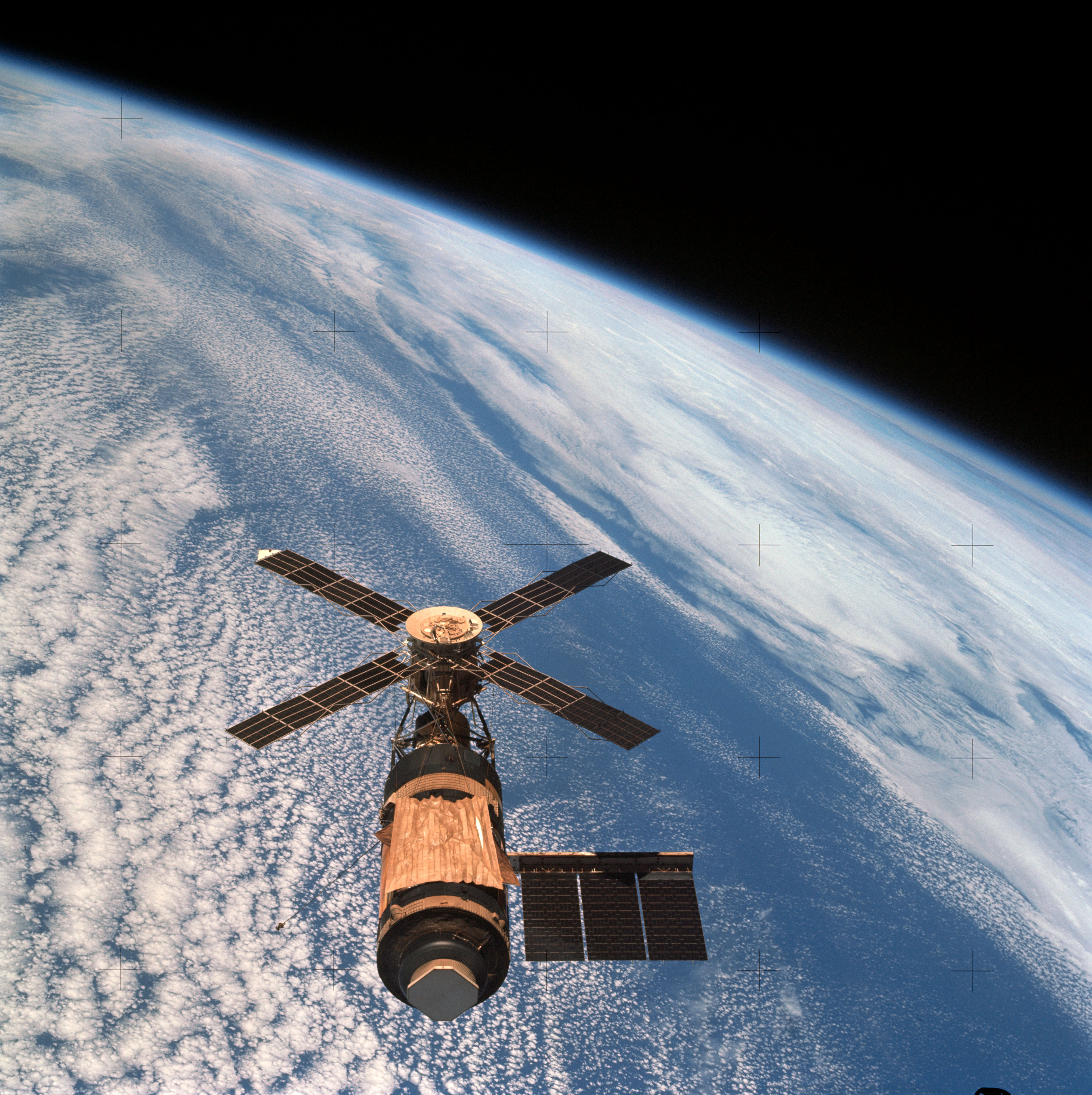 Distant view of Skylab