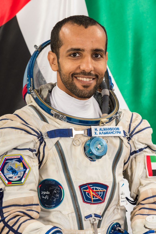 jsc2019e043005 (June 7, 2019) --- Roscosmos spaceflight participant Hazzaa Ali Almansoori of the United Arab Emirates poses for a portrait at the Gagarin Cosmonaut Training Center in Star City, Russia.