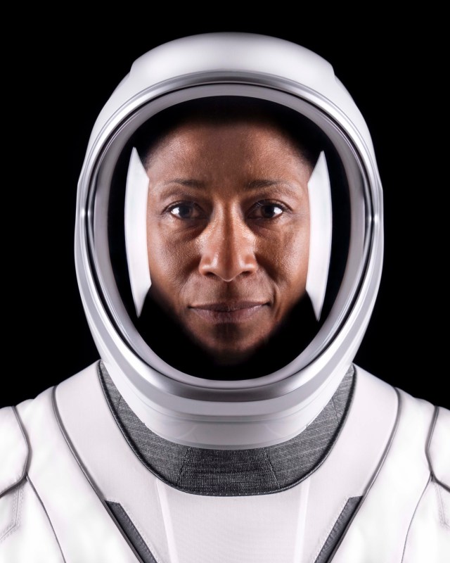 SpaceX Crew-8 Mission Specialist Jeanette Epps of NASA's Commercial Crew Program poses for a portrait in her pressure suit at SpaceX headquarters in Hawthorne, California.