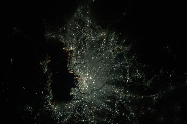 iss062e096115 (March 15, 2020) --- The bright lights of Tokyo, Japan, and the surrounding cities of Kawasaki and Yokohama on Tokyo Bay were pictured from the International Space Station during an orbital night pass 260 miles above the island nation.